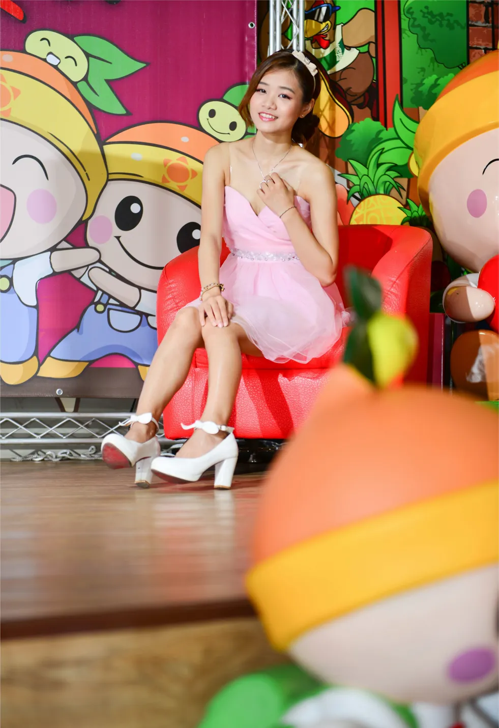 [Mzsock] NO.169 Zhang Yuanzhen, pink dress, high heels and beautiful legs street photography#[105P]-11